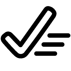 Check Sweep Clear Content Icon from Plump Line Set