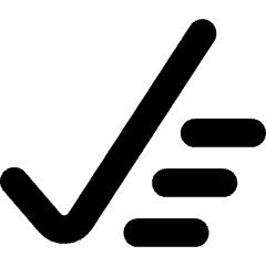 Check Sweep Clear Content Icon from Core Solid Set