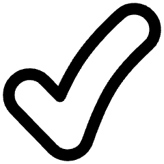 Check Thick Icon from Flex Line Set