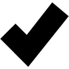 Check Thick Icon from Sharp Remix Set