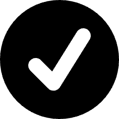 Validation Check Circle Icon from Micro Solid Set