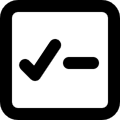 Validation Check Square 2 Icon from Micro Line Set