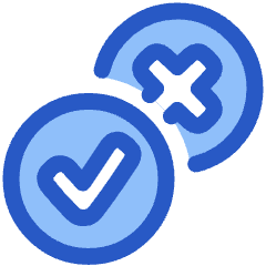 Yes No Check Cross Icon from Plump Duo Set