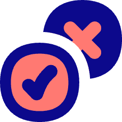 Yes No Check Cross Icon from Flex Pop Set