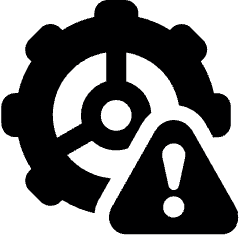 Emergency Valve Caution Icon from Ultimate Bold Set