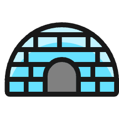 Igloo Icon from Ultimate Colors Set