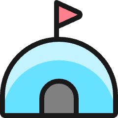 Igloo 1 Icon from Ultimate Colors Set