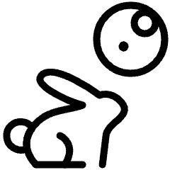 Chinese Moon Festival Rabbit Fullmoon Icon from Ultimate Light Set