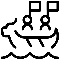 Dragon Boat Festival Person Icon from Ultimate Light Set