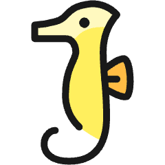 Seahorse Icon from Ultimate Colors Set