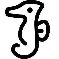 Seahorse Icon from Ultimate Regular Set