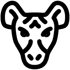 Hyena Head Front Icon from Ultimate Regular Set