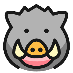 Wild Pig Icon from Ultimate Colors Set