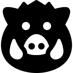 Wild Pig Icon from Ultimate Bold Set
