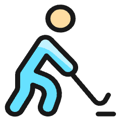 Sport Hockey Icon from Ultimate Colors Set