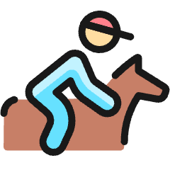 Sport Horse Riding Icon from Ultimate Colors Set