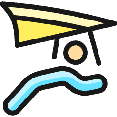 Sport Paragliding Icon from Ultimate Colors Set