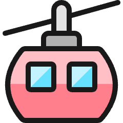 Cable Car Icon from Ultimate Colors Set