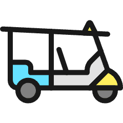 Tuk Tuk Icon from Ultimate Colors Set