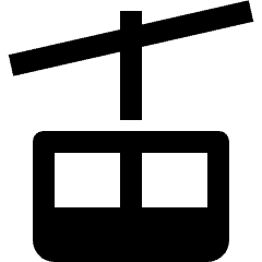 Various Skyline Tram Icon from Nova Solid Set