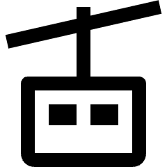 Various Skyline Tram Icon from Nova Line Set