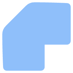 Bevel Corner Icon from Plump Flat Set