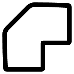 Bevel Corner Icon from Plump Line Set