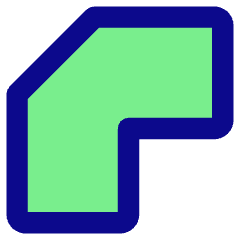 Bevel Corner Icon from Core Pop Set