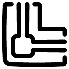 Center Stroke Icon from Plump Line Set