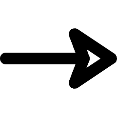 End Point Arrow Icon from Micro Line Set