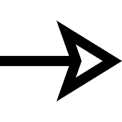 End Point Arrow Icon from Sharp Line Set