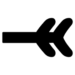 End Point Branches Icon from Plump Solid Set