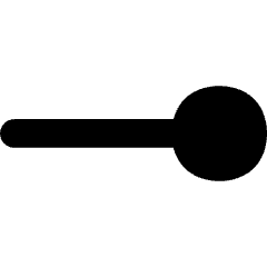End Point Circle Icon from Flex Solid Set