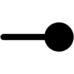 End Point Circle Icon from Ultimate Bold Set
