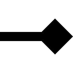 End Point Diamond Icon from Sharp Solid Set