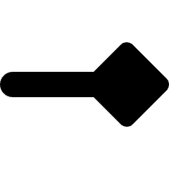 End Point Diamond Icon from Micro Solid Set