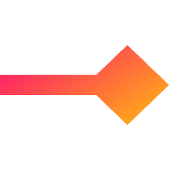 End Point Diamond Icon from Sharp Gradient Set