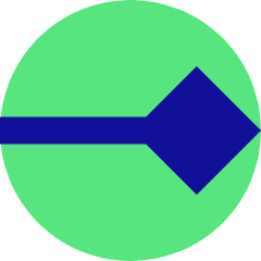 End Point Diamond Icon from Sharp Pop Set
