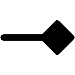 End Point Diamond Icon from Ultimate Bold Set