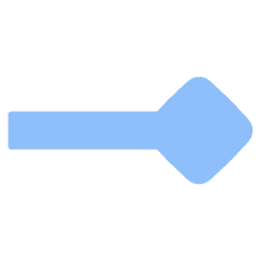 End Point Diamond Icon from Plump Flat Set