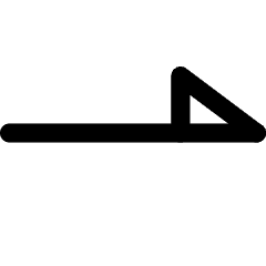 End Point Half Triangle Icon from Core Line Set