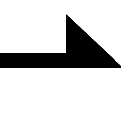 End Point Half Triangle Icon from Sharp Solid Set