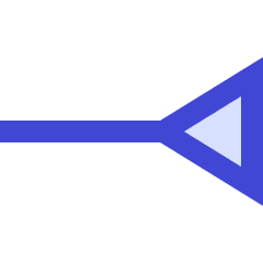 End Point Inverted Triangle Icon from Sharp Duo Set
