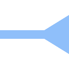 End Point Inverted Triangle Icon from Sharp Flat Set