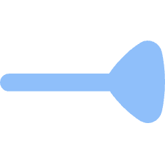End Point Inverted Triangle Icon from Flex Flat Set