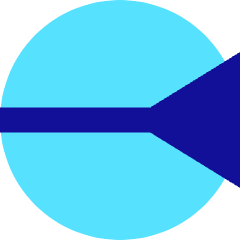 End Point Inverted Triangle Icon from Sharp Pop Set