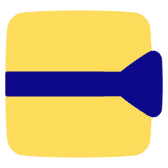 End Point Inverted Triangle Icon from Plump Pop Set
