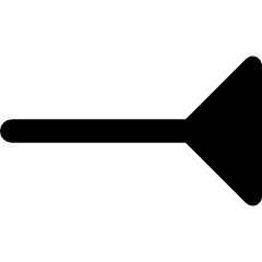 End Point Inverted Triangle Icon from Core Remix Set