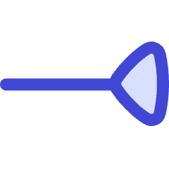 End Point Inverted Triangle Icon from Flex Duo Set