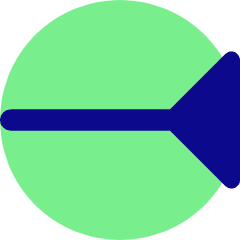 End Point Inverted Triangle Icon from Core Pop Set